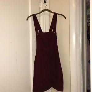 Corduroy overall dress with pockets!